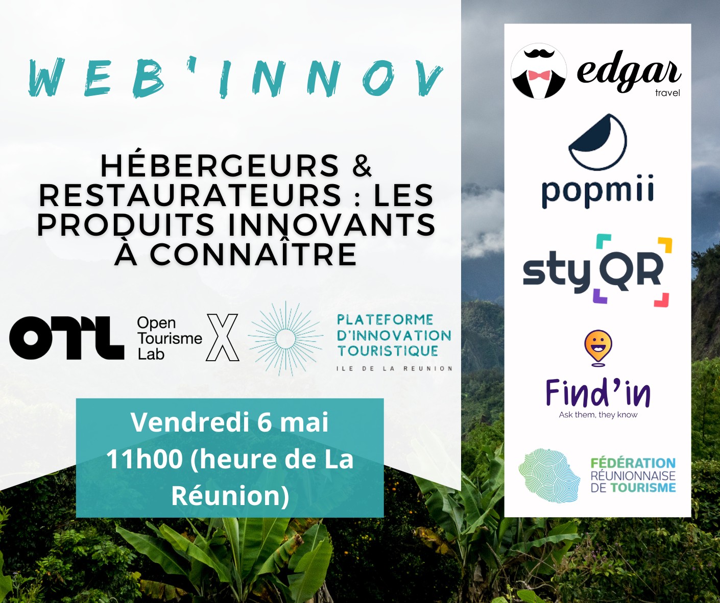visuel promotionnel du dernier web'innov de la FRT
