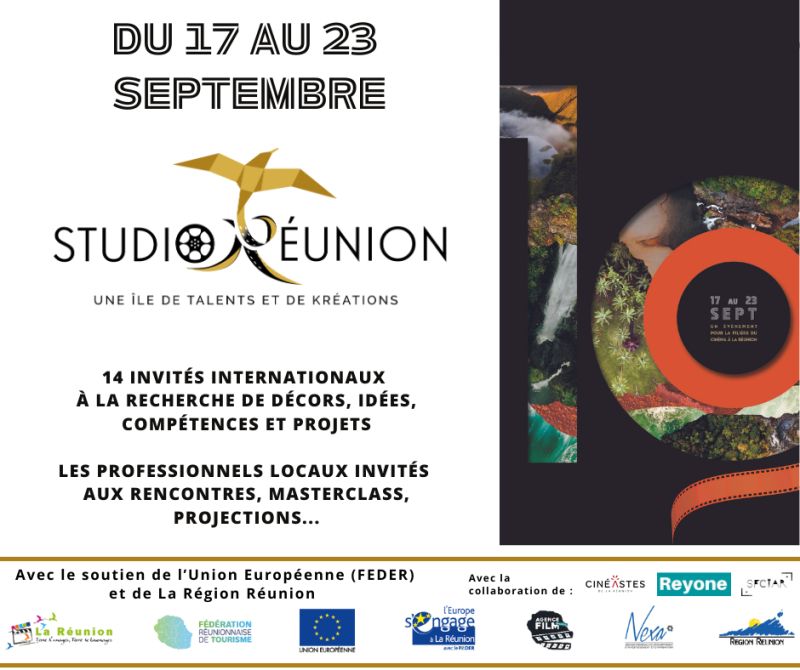 Affiche de promotion de Studio Réunion édition 2023